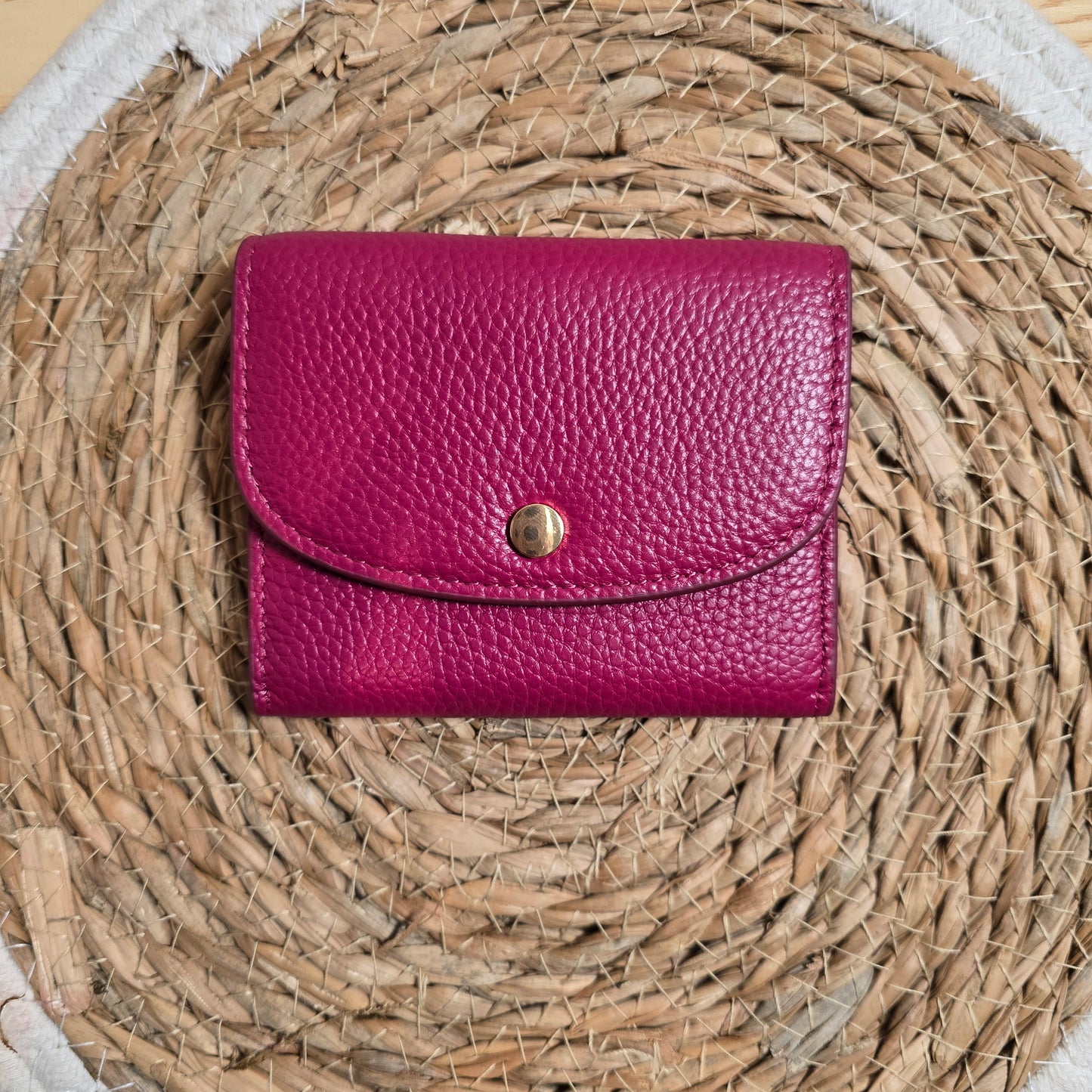 Travel portemonnee leer