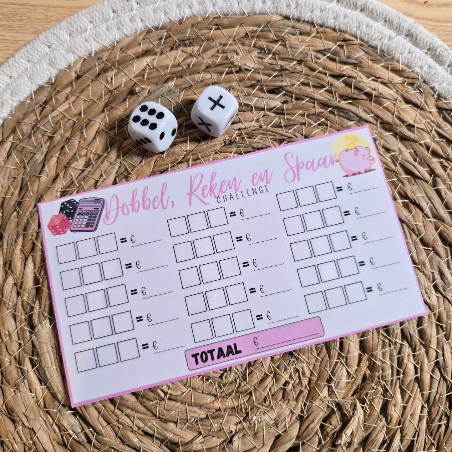 Dobbel, reken en spaar Challenge